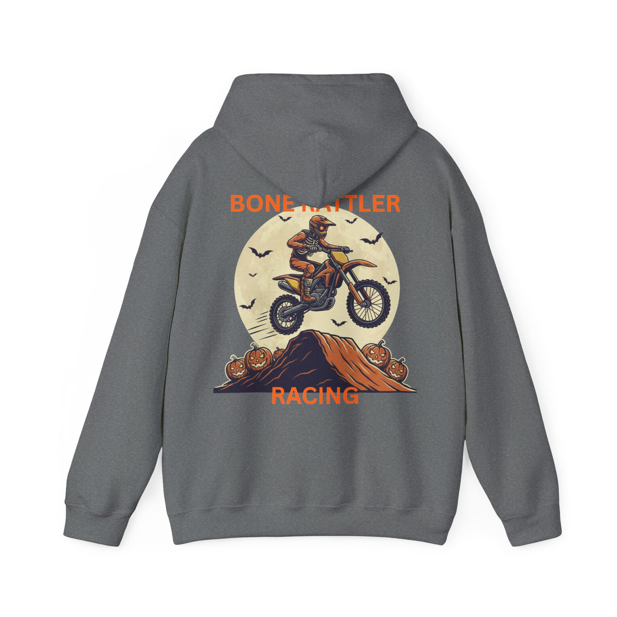Bone Rattler Motocross Halloween Hoodie – Unisex Dirt Bike Hoodie