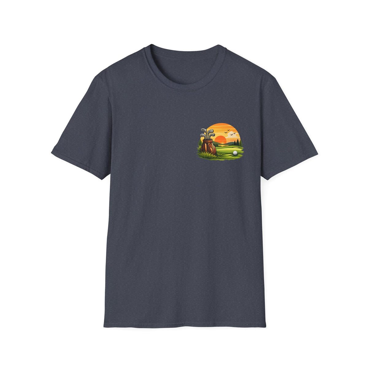 Sunset Golf T-Shirt – Minimal Golf Design