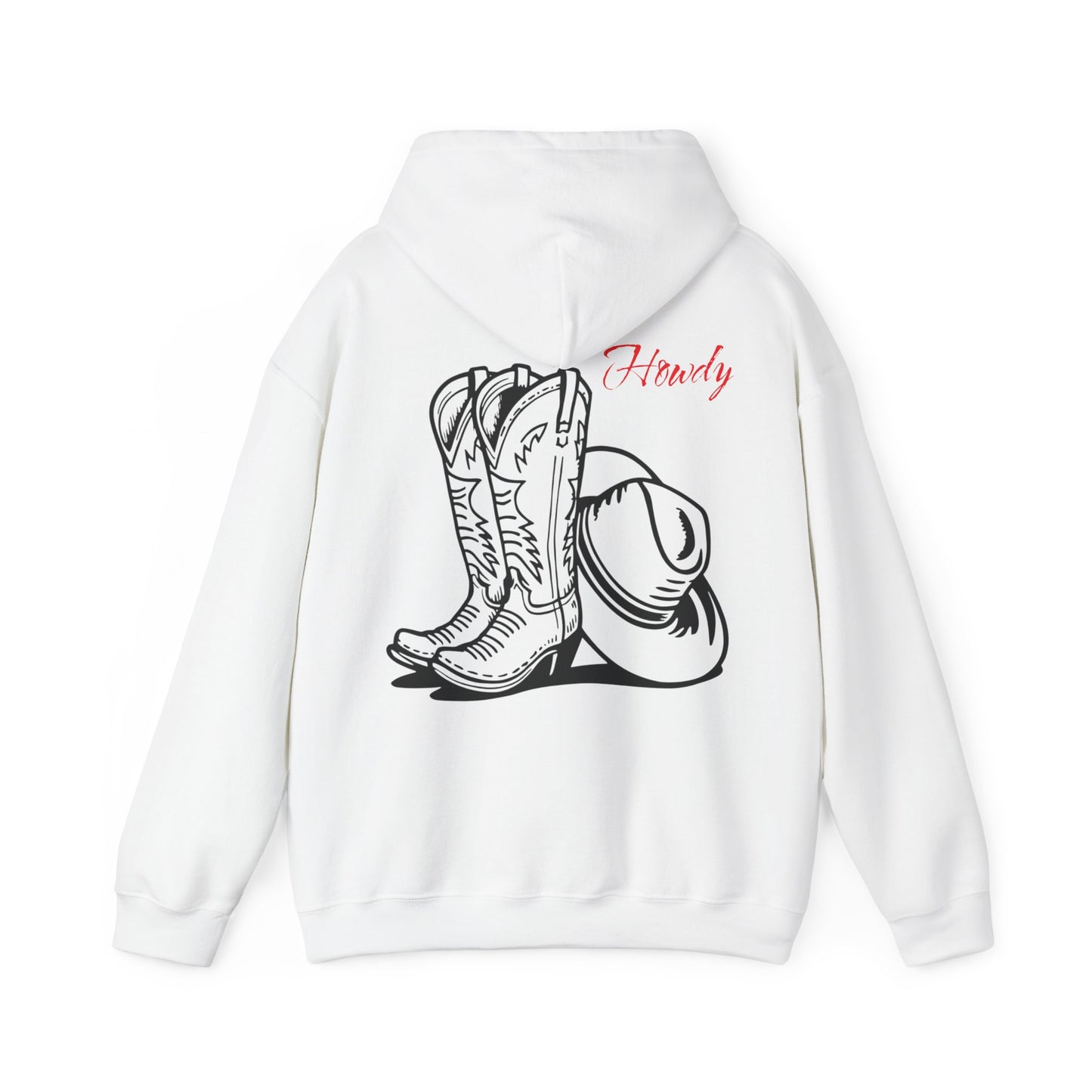 Howdy Cowgirl / Cowboy Hoodie, Western Style Sweatshirt, Country Living Apparel, Rodeo Gift, Cozy Farmhouse Hooded Sweatshirt