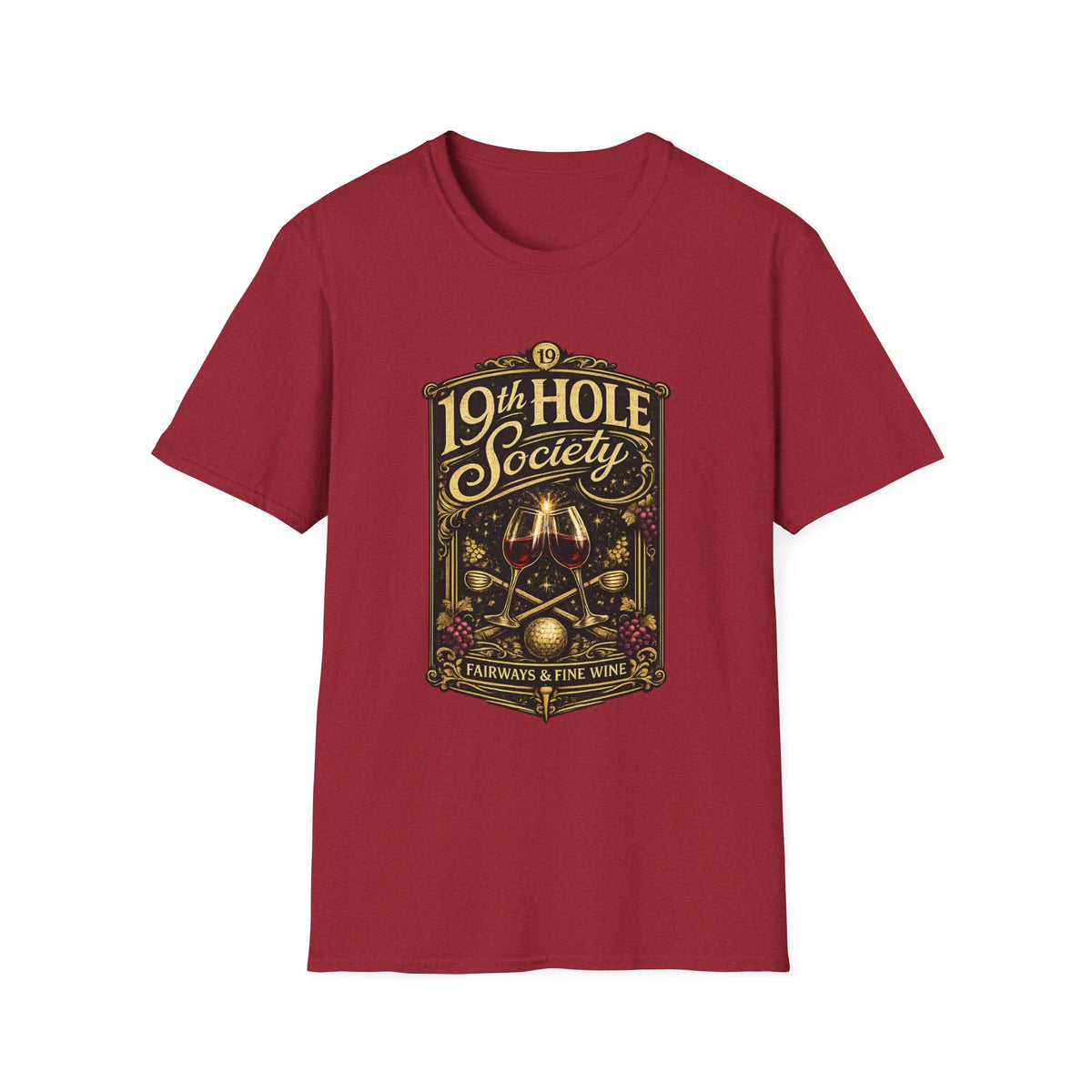 19th Hole Society Fairways and Fine Wine T-Shirt