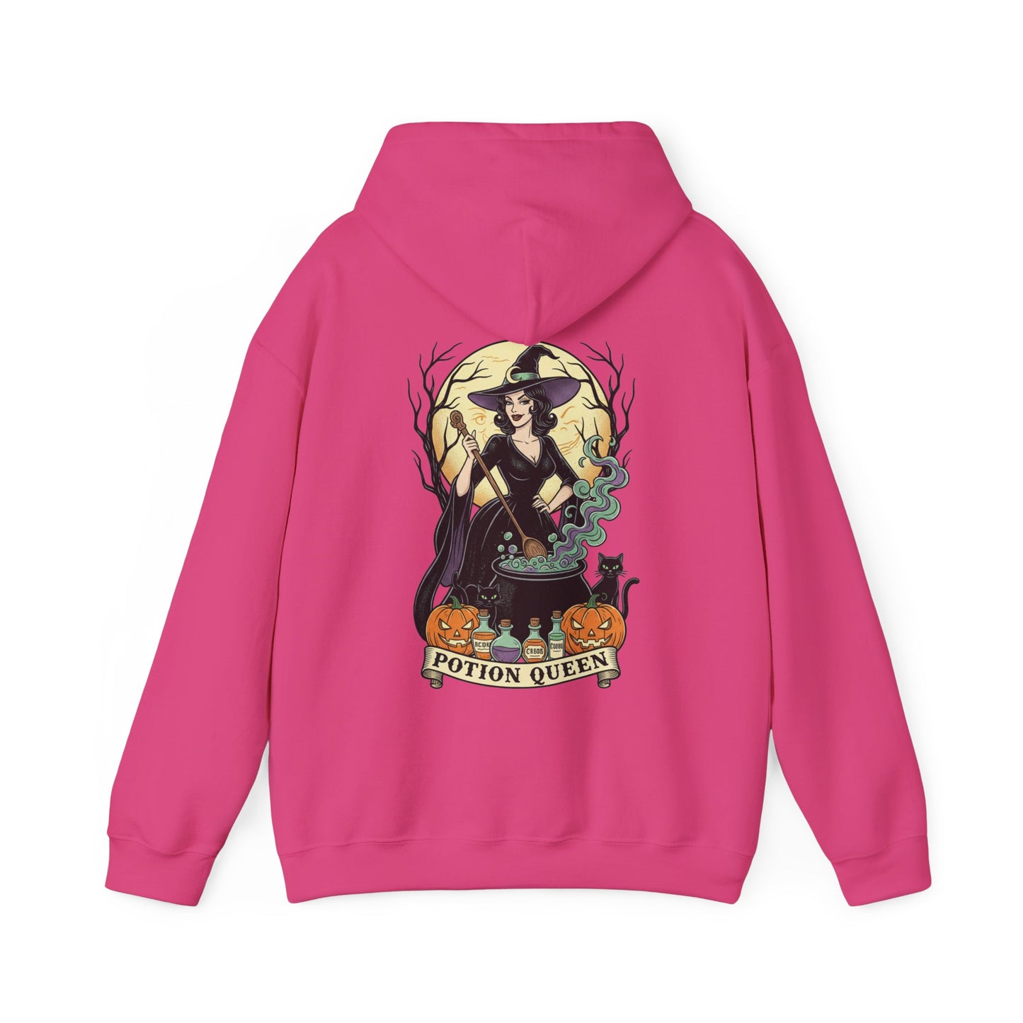 Potion Queen Hoodie Halloween Hexenkessel Grafik Sweatshirt