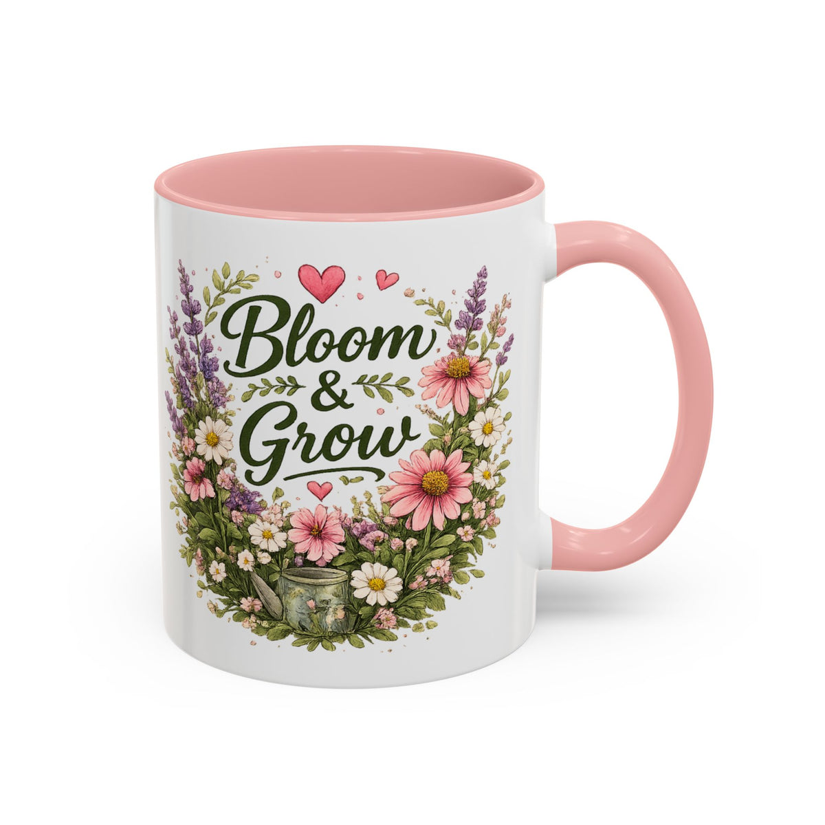 Bloom & Grow Floral Accent Ceramic Mug
