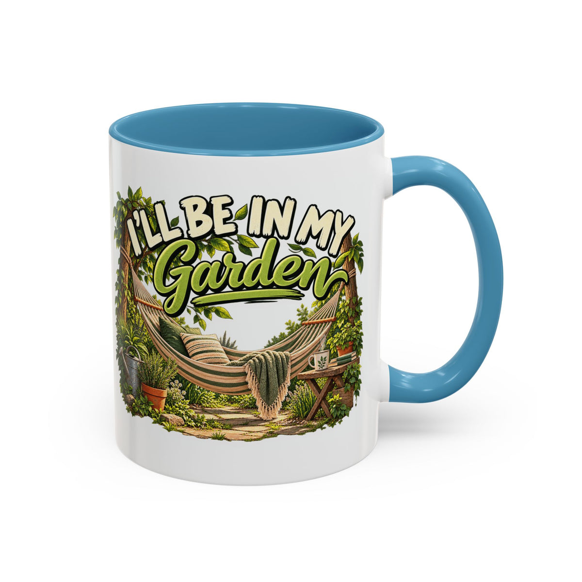 Ich bin im Garten Tasse