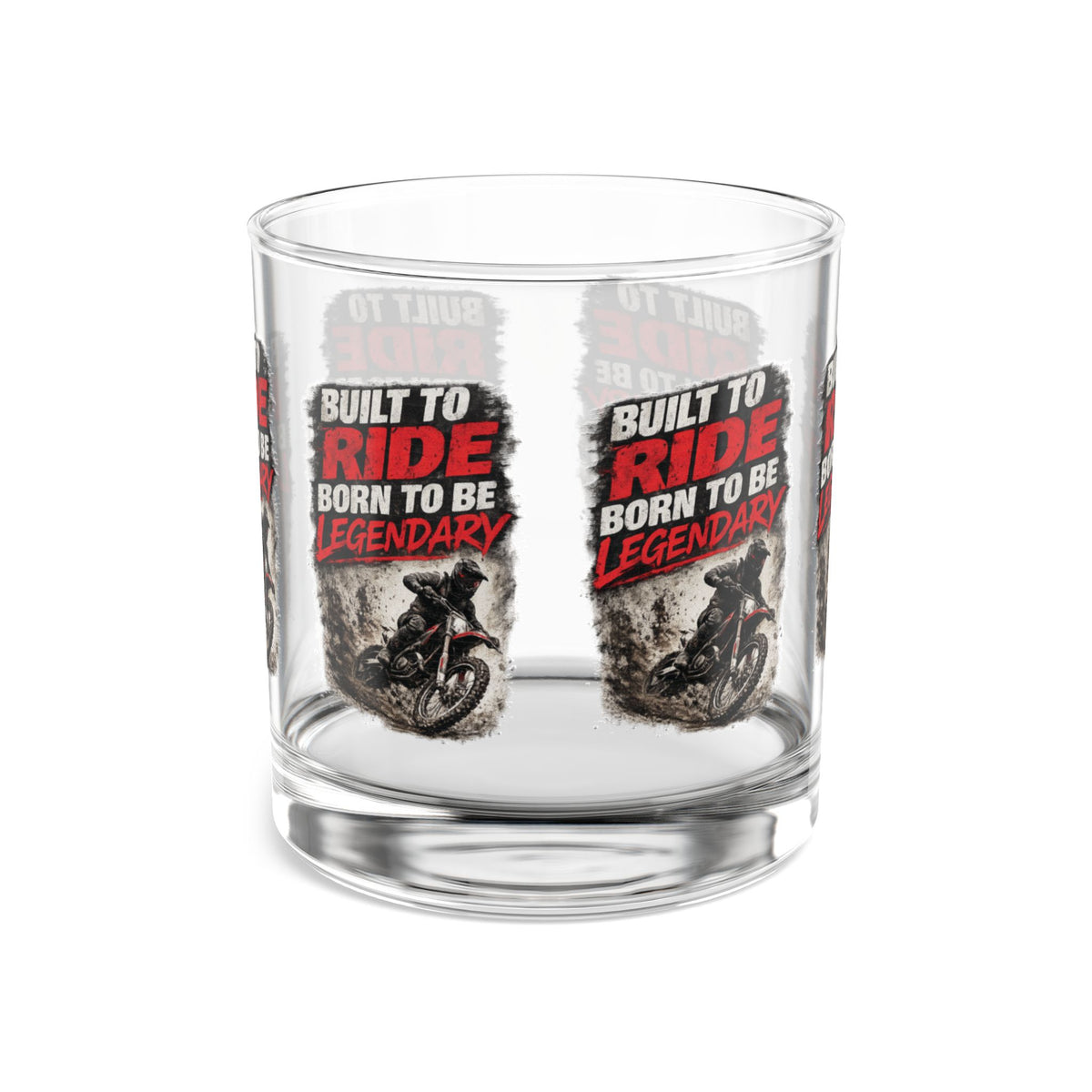 Built to Ride Born to Be Legendary Glass Tumbler – Motocross Glass