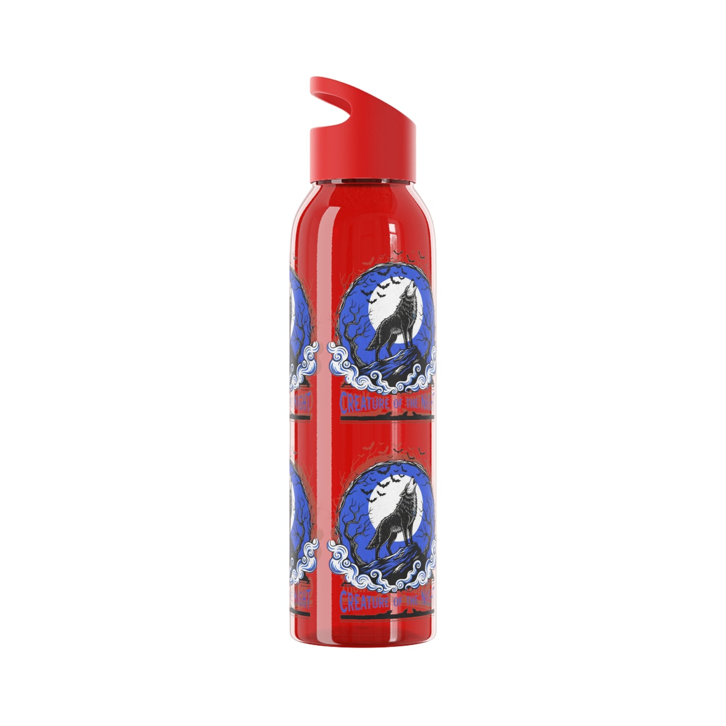 Creature of the Night Halloween Water Bottle – Werewolf Moon Design