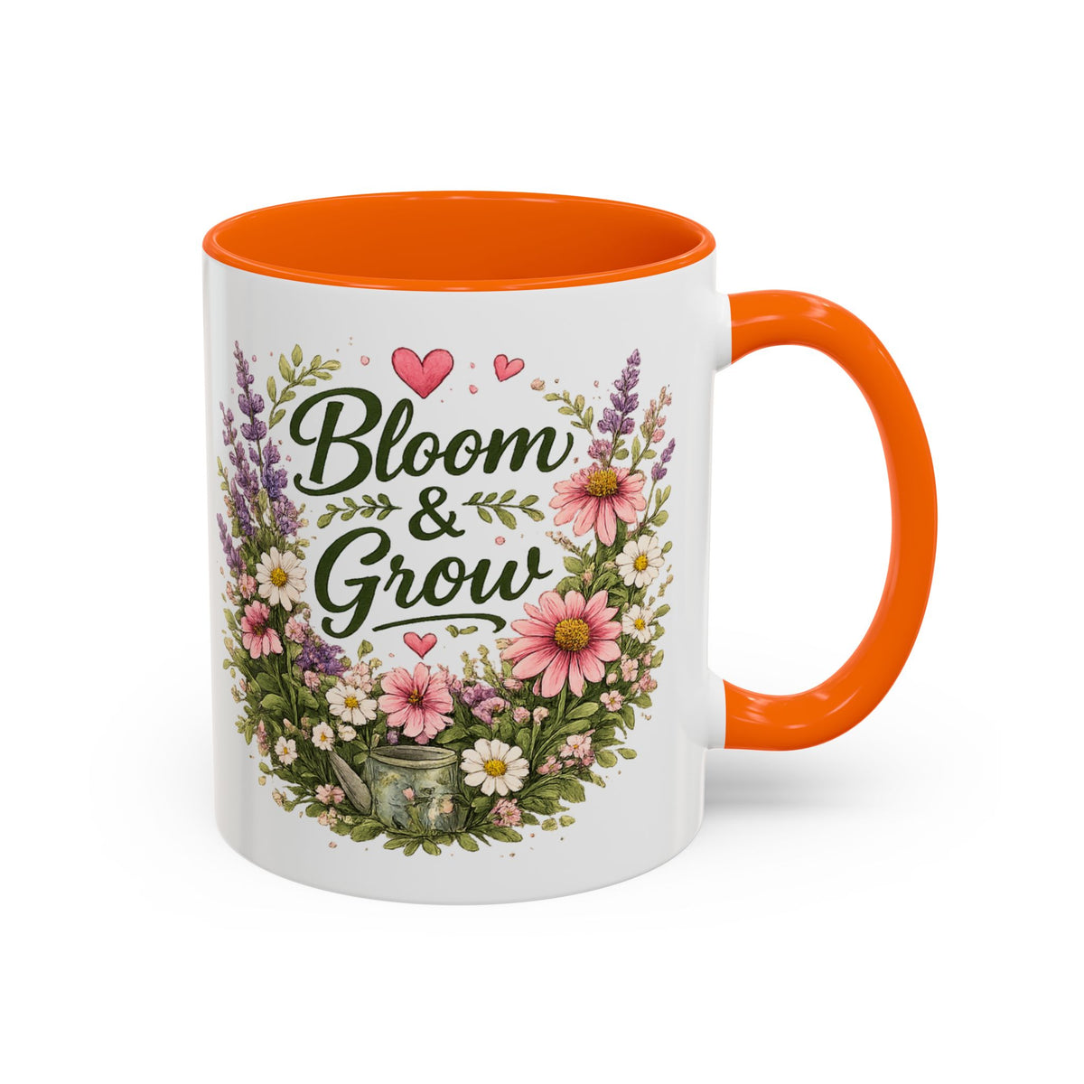 Bloom & Grow Floral Accent Ceramic Mug