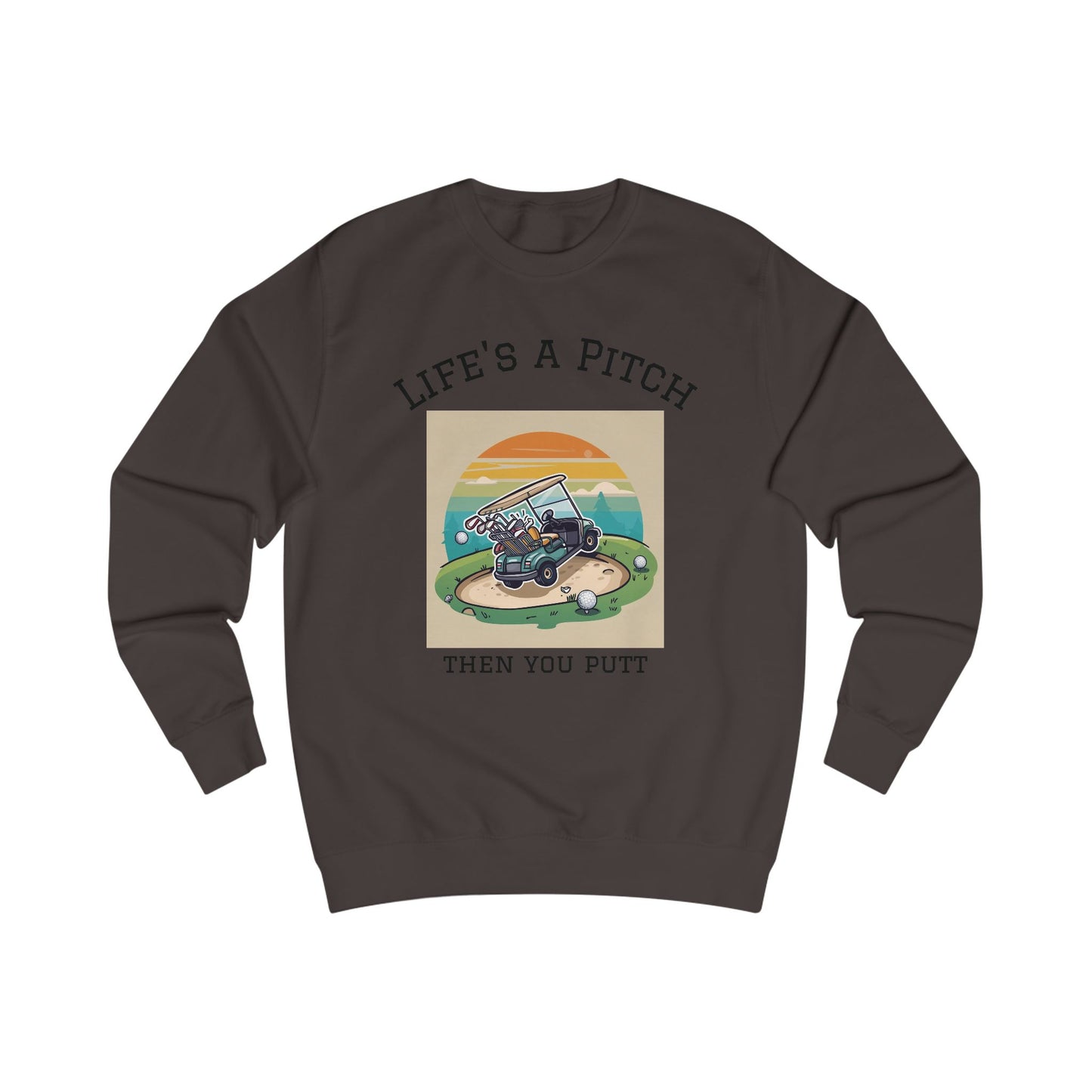Golfing Life's a Pitch Unisex Swearshirt  - Perfect Gift for Golf Lovers, Comfortable Casual Wear, Great for Celebrations and Everyday Use