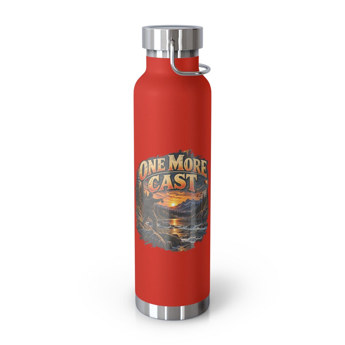 One More Cast Insulated Flask – Vintage Fishing Flask
