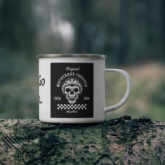 Motocross Forever Let's Go Enamel Mug