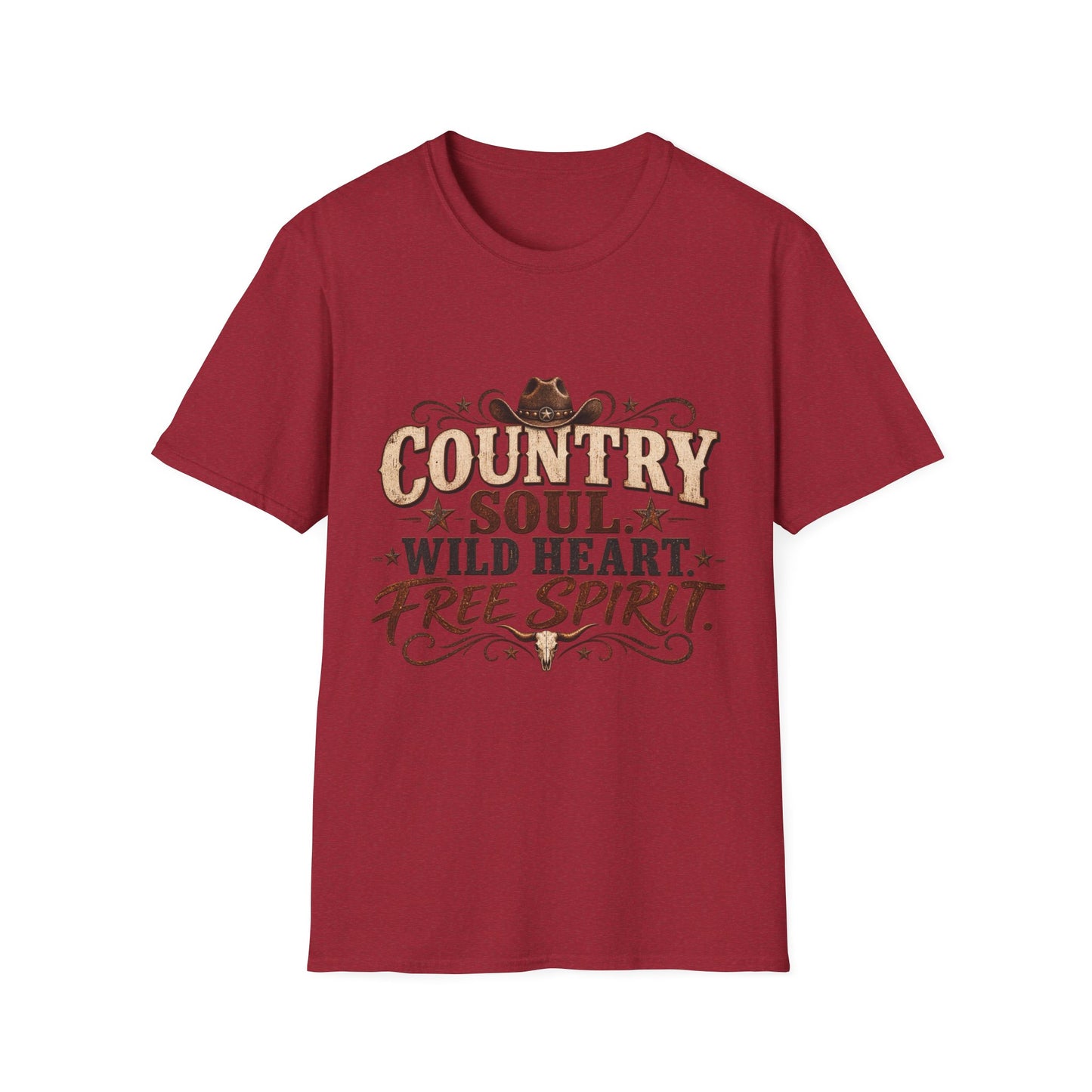 Country Soul Wild Heart Free Spirit T-Shirt – Western Country Tee