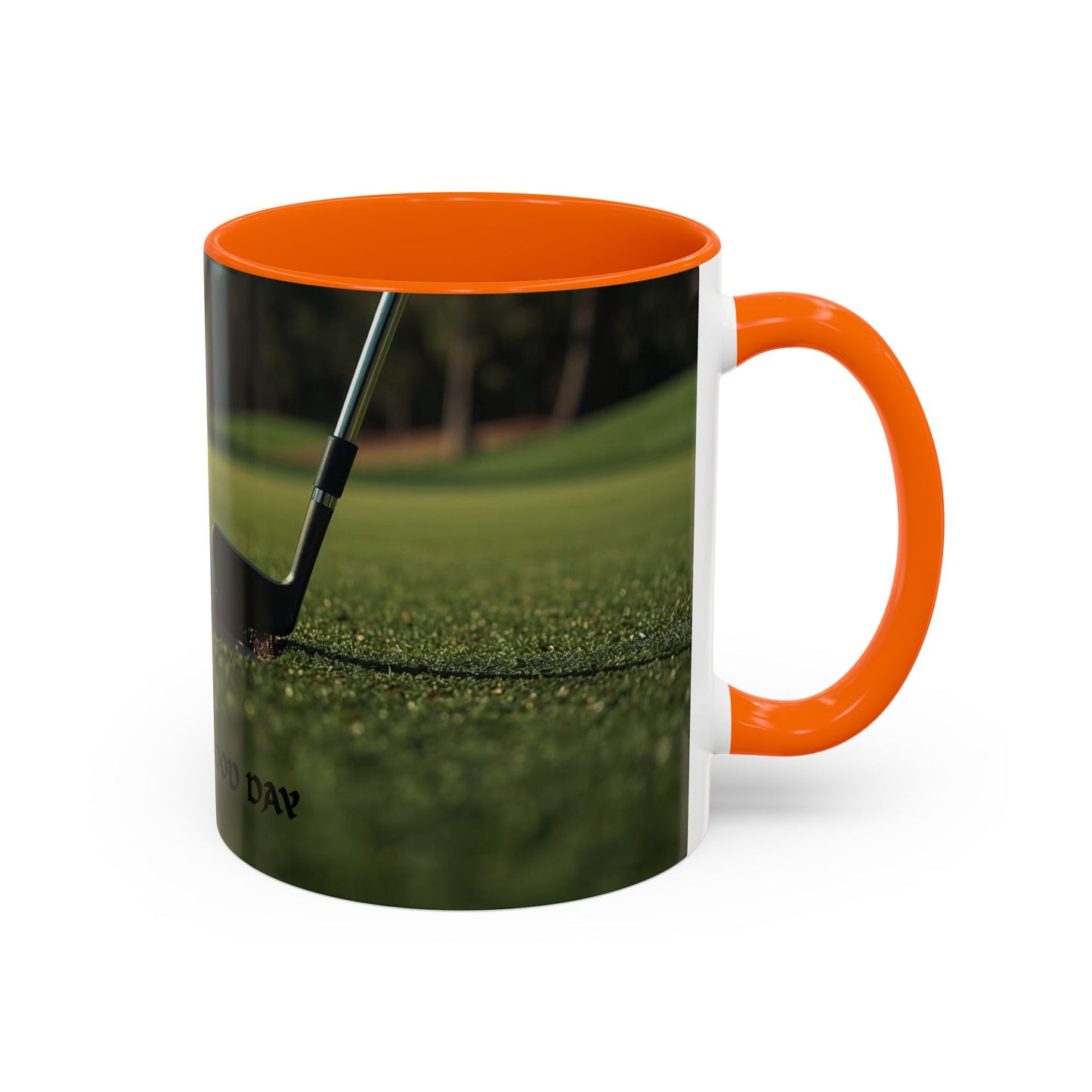 Golf-Inspired Accent Coffee or Tea Mug | Perfect Gift for Golf Lovers | Always A Good Day | Coffee or Tea Mug for Golfers