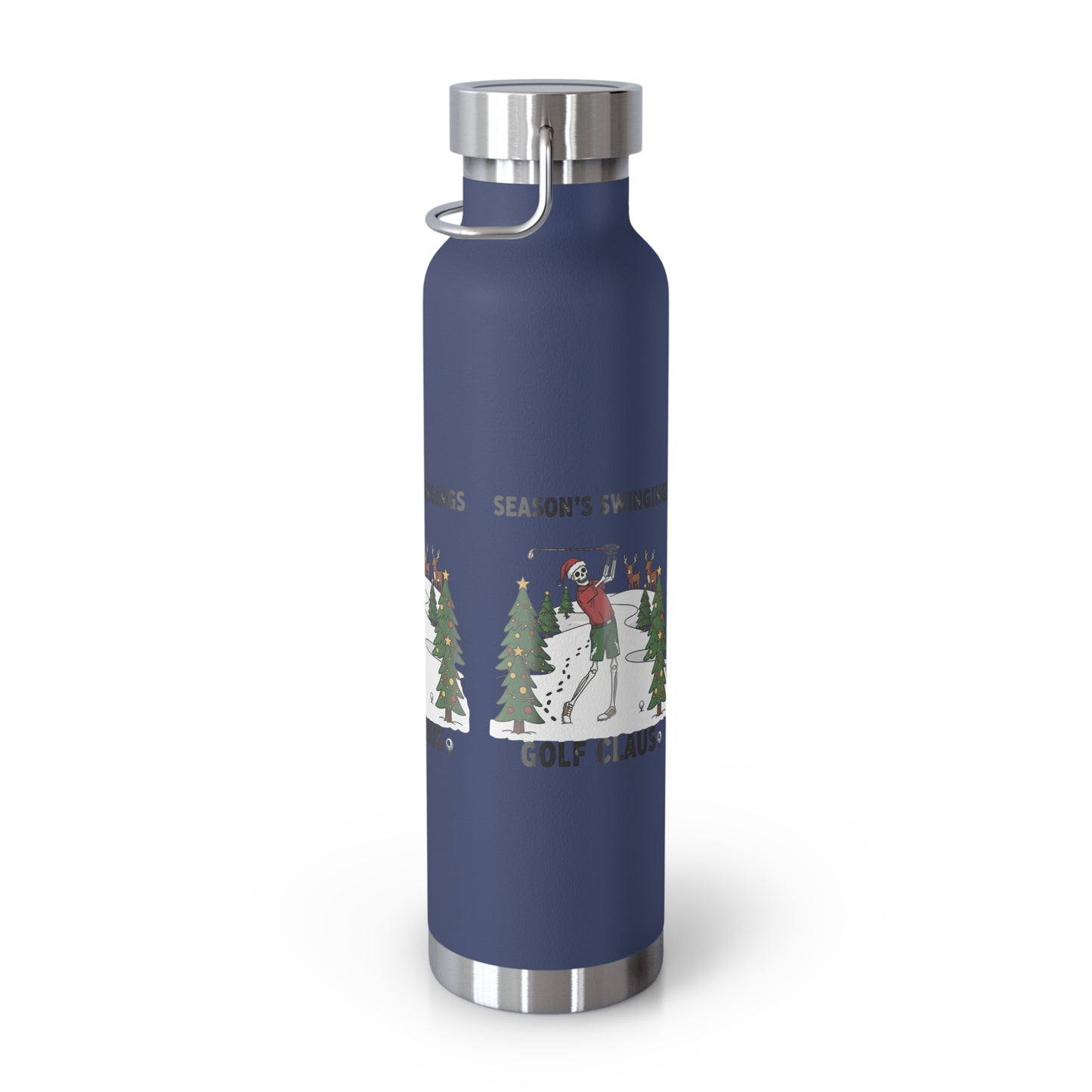 Golf Claus Insulated Flask – Season’s Swingings Christmas Golf Bottle