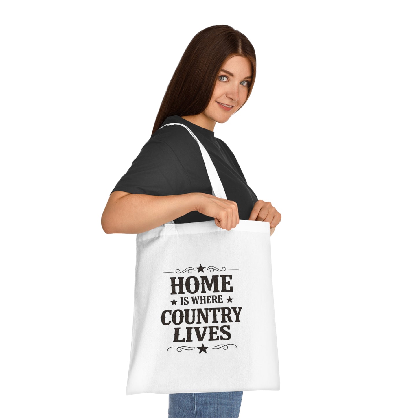 Home Is Where Country Lives Tote Bag – Country Shopper Bag
