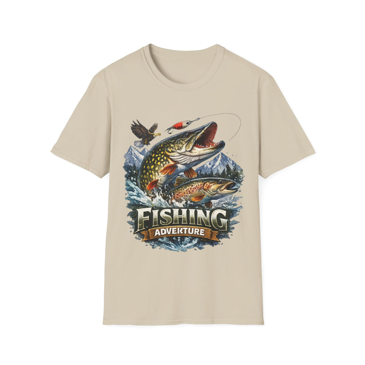 Fishing Adventure T-Shirt – Angler Graphic Fishing Tee