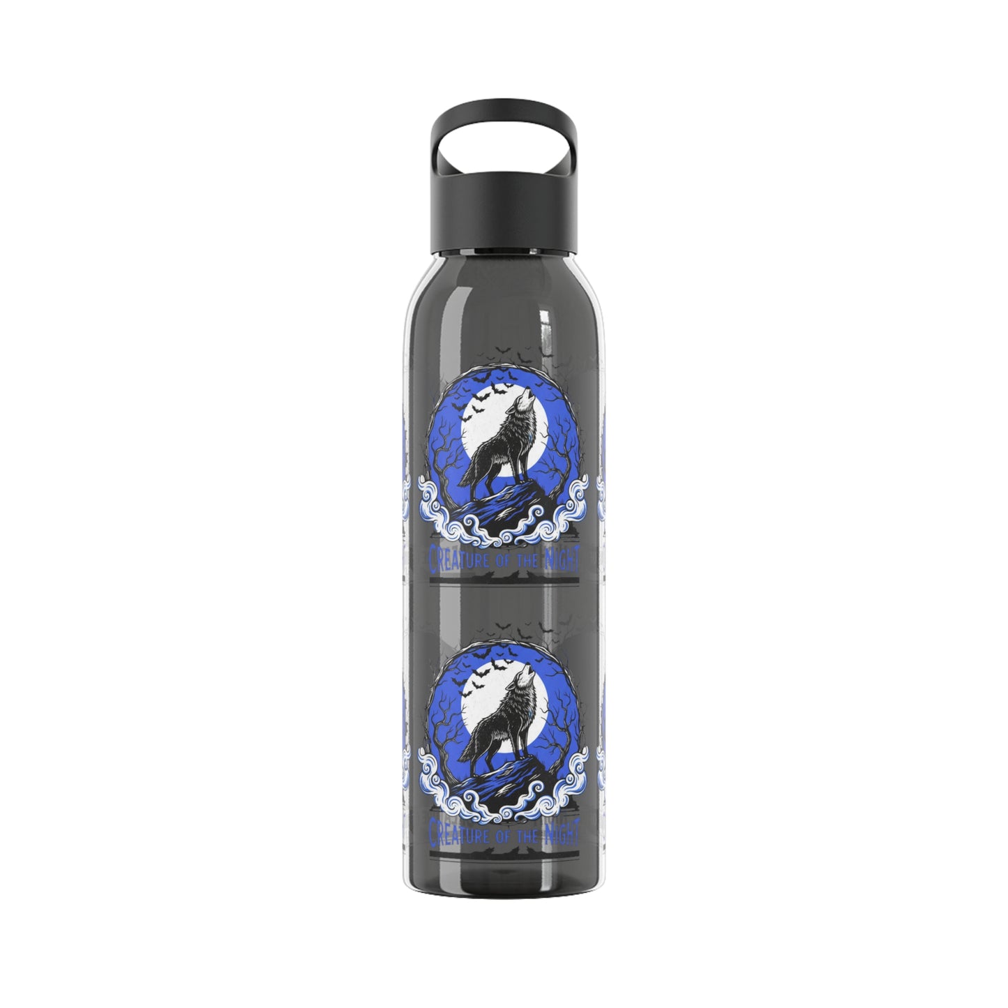 Creature of the Night Halloween Water Bottle – Werewolf Moon Design