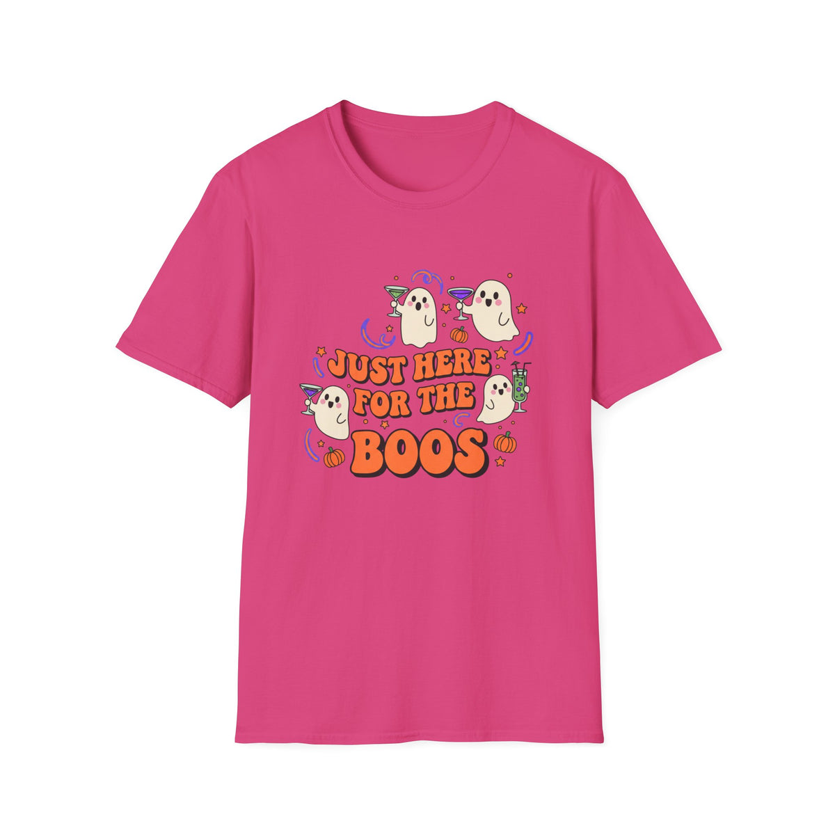 Just Here for the Boos Halloween T-Shirt – Unisex Ghost Tee