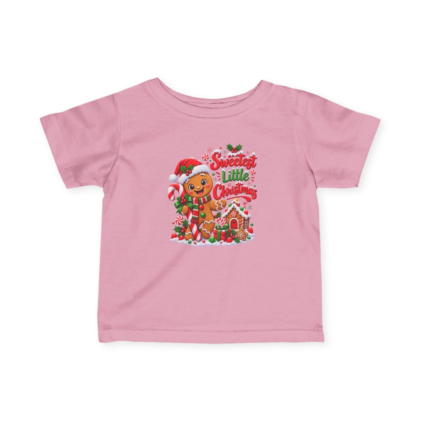 Sweetest Little Christmas Infant T-Shirt – Gingerbread Tee