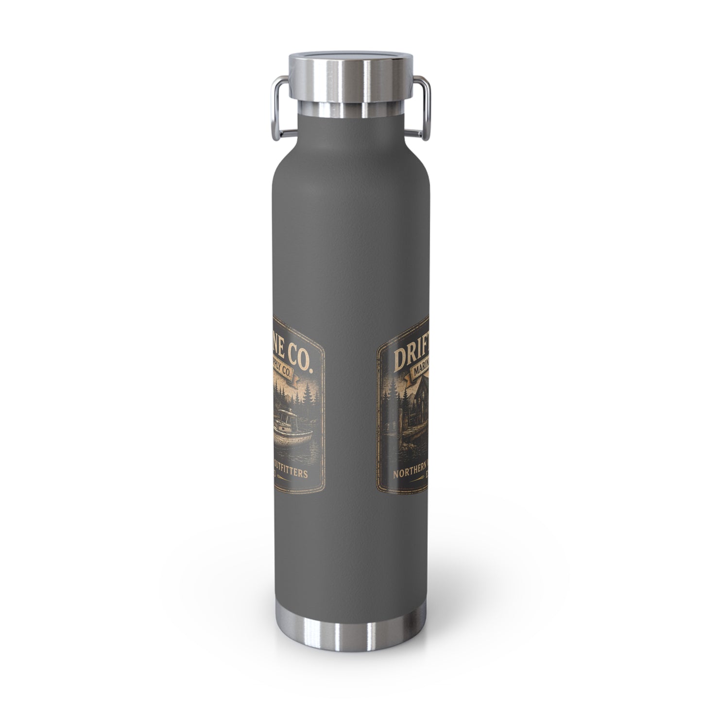 The Driftline Company Marina & Supply Co. Insulated Flask | Northern Water Outfitters Stainless Steel Water Bottle