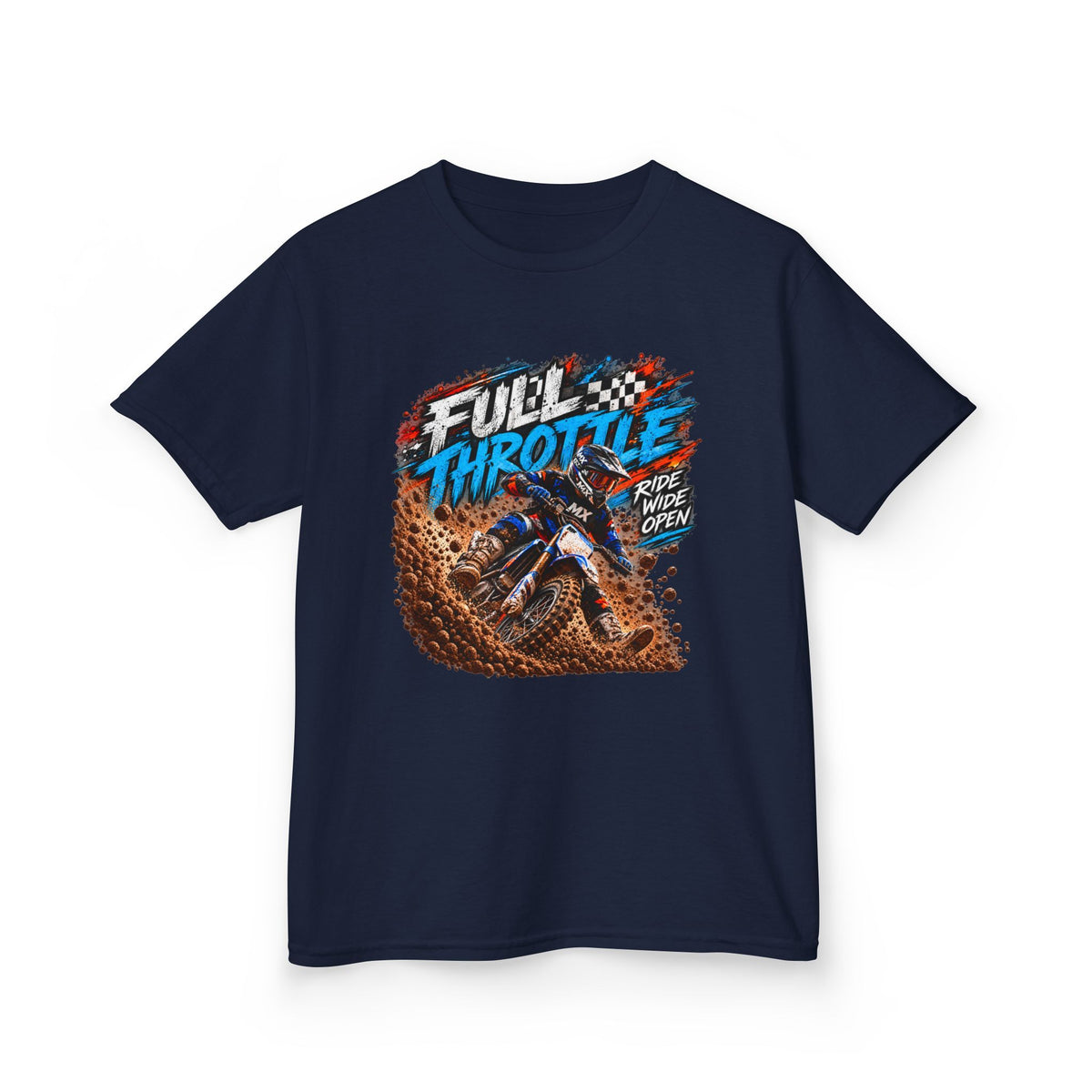 Full Throttle Youth T-Shirt – Kids Motocross Dirt Bike Tee