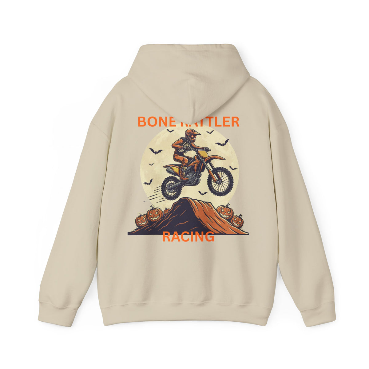 Bone Rattler Motocross Halloween Hoodie – Unisex Dirt Bike Hoodie