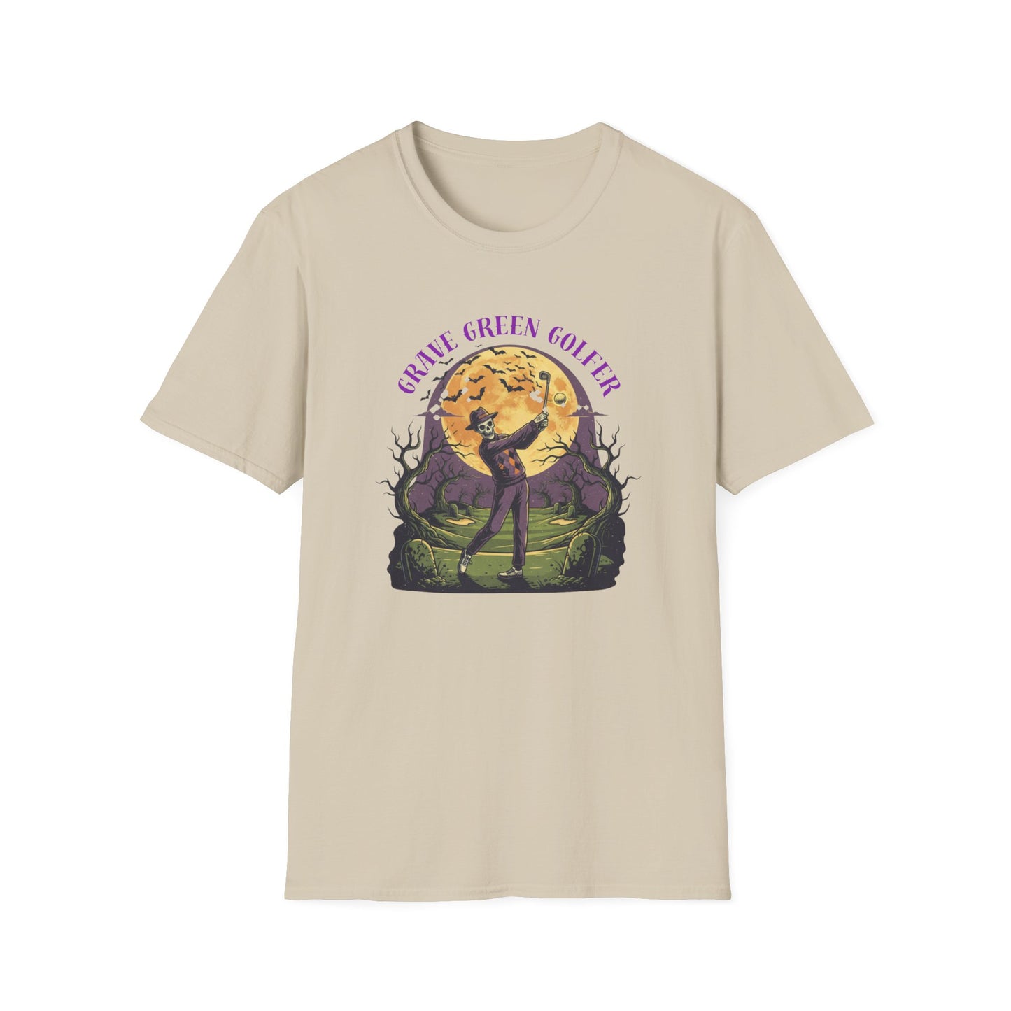 Grave Green Golfer Halloween T-Shirt
