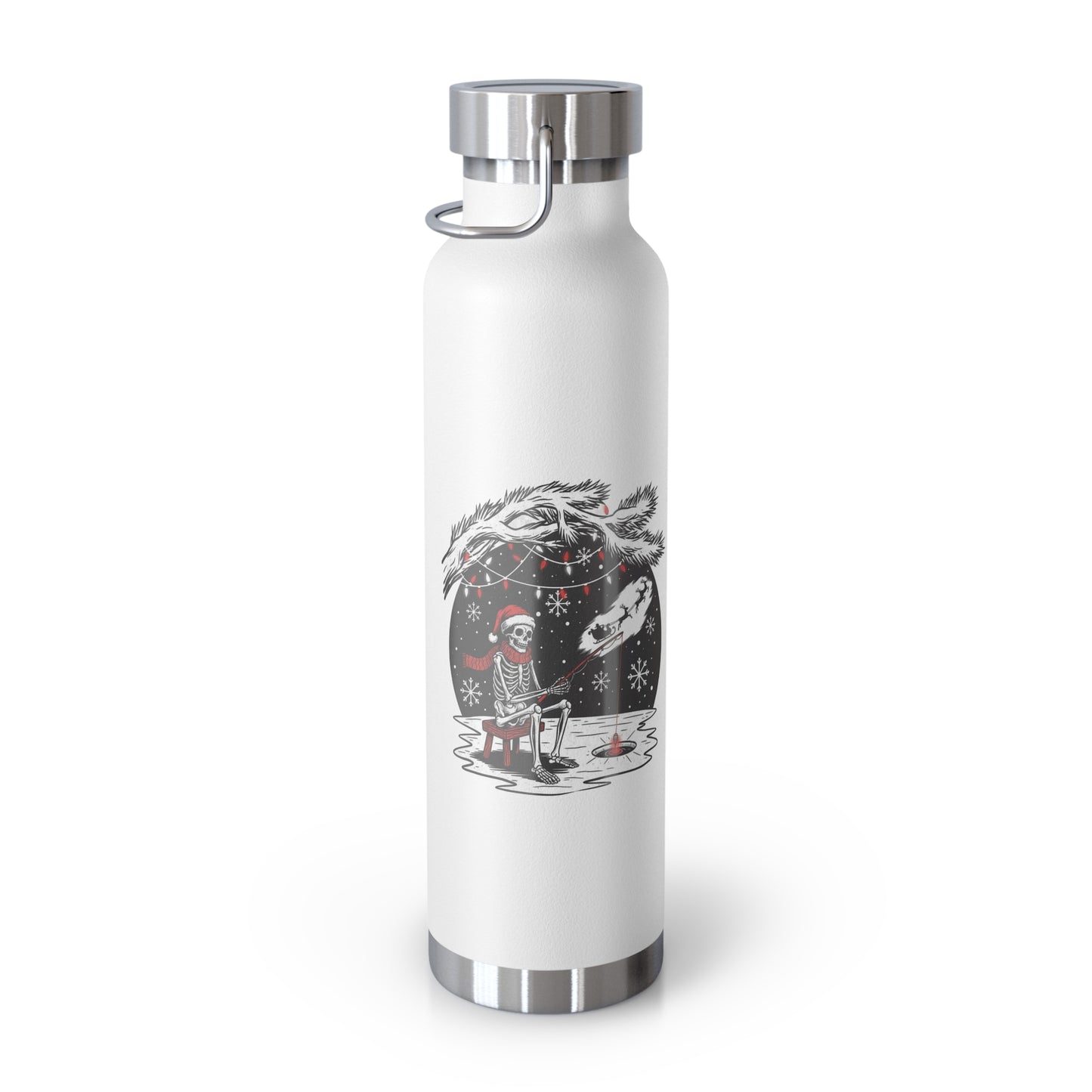 Merry Fishing Christmas Insulated Flask – Festive Fishing Bottle