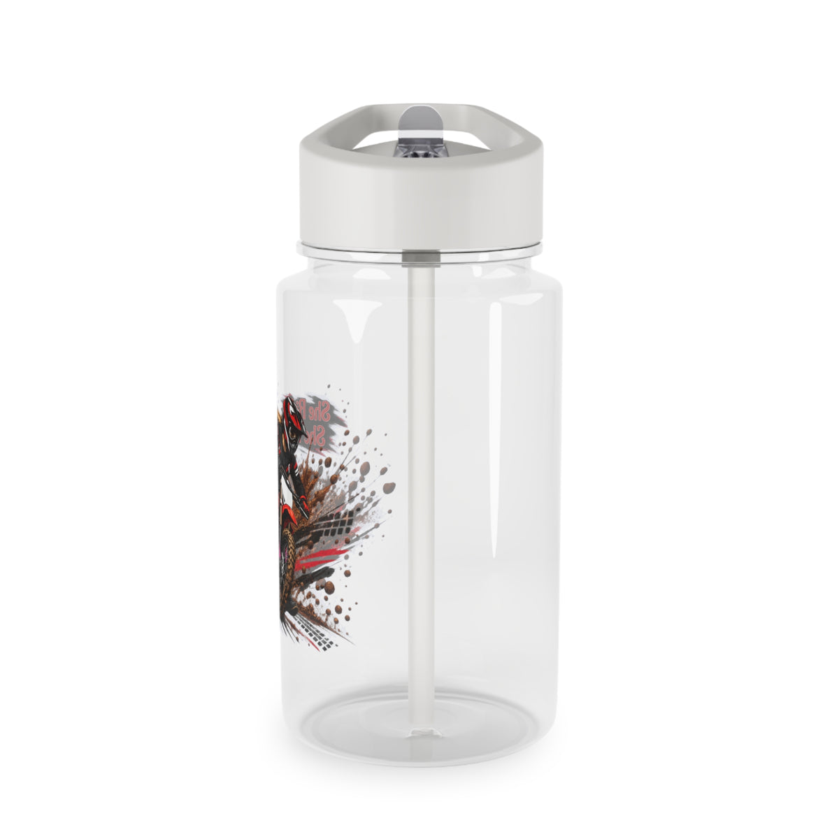 She Rides She Rules Straw Water Bottle – Girls Motocross Bottle
