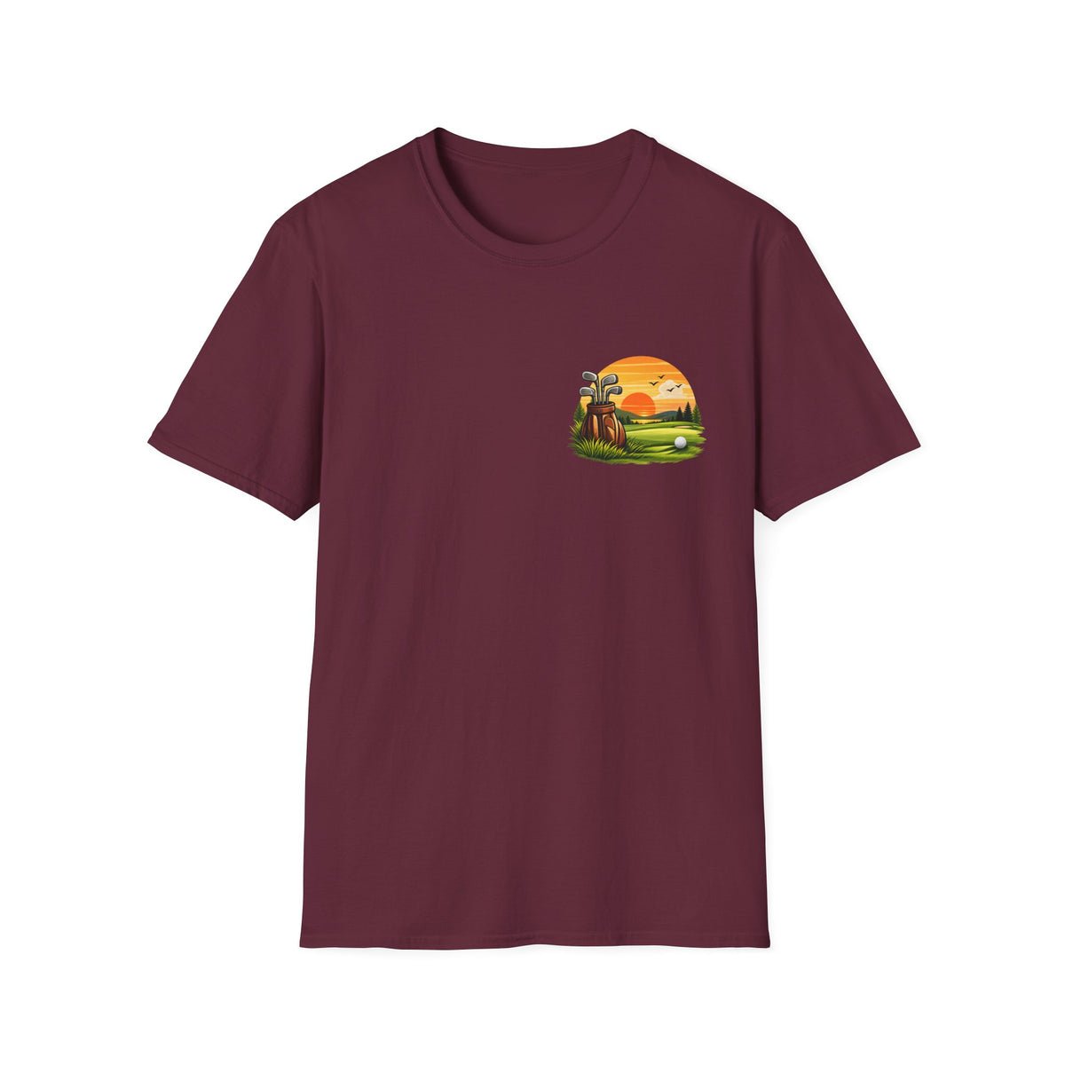 Sunset Golf T-Shirt – Minimal Golf Design