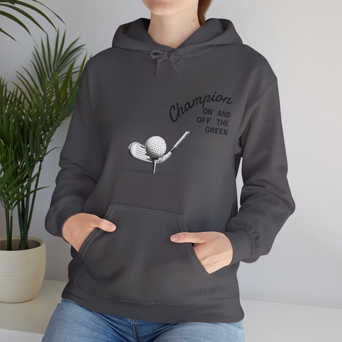 Golf Champion Hoodie, Unisex Golf Sweatshirt, Sports Gift for Him/Her, Casual Golf Apparel, Golf Lover Outfit