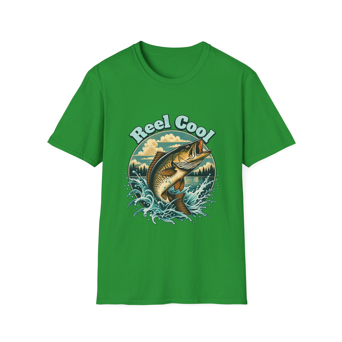 T-shirt de pêche « Reel Cool » – T-shirt graphique rétro pour pêcheur