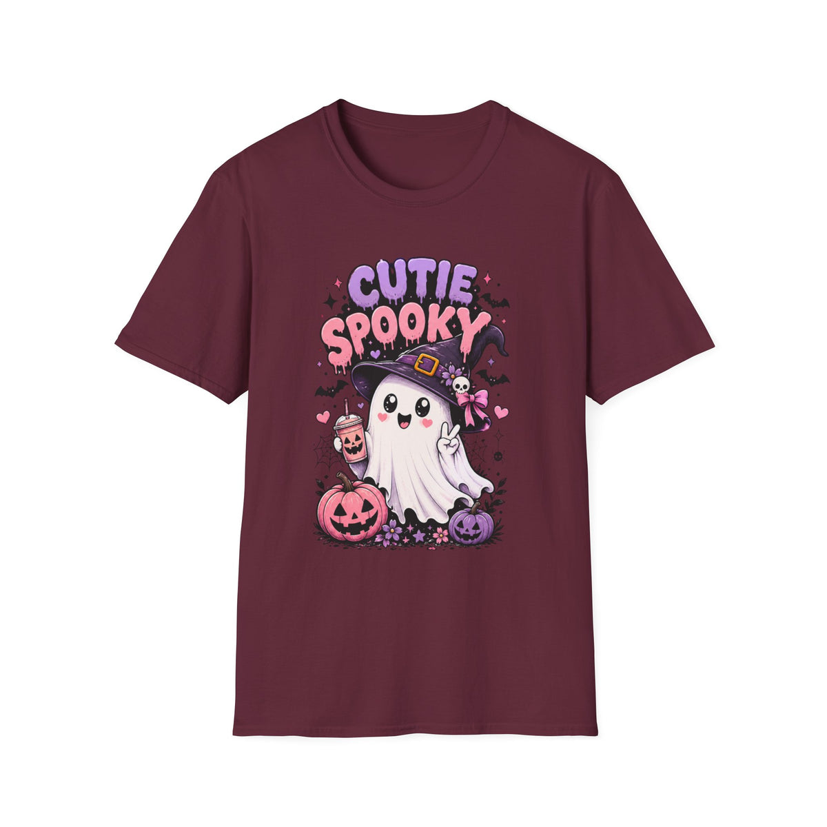 Cutie Spooky Ghost Halloween T-Shirt – Cute Graphic Tee