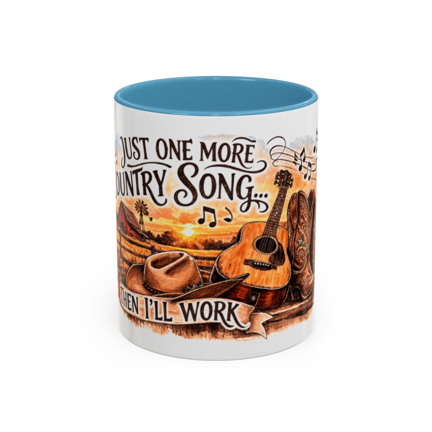 Mug à café country - Mug accent "Juste une autre chanson country" (325 ml)