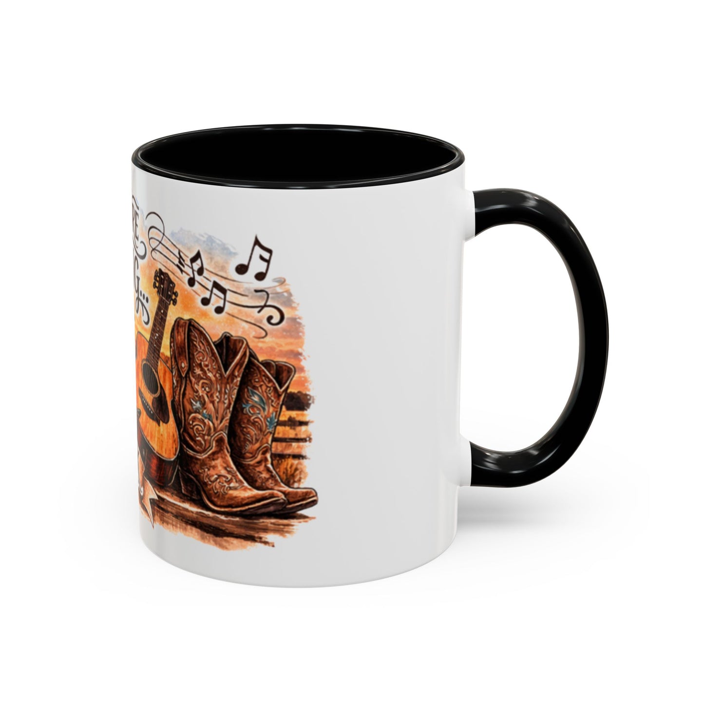 Mug à café country - Mug accent "Juste une autre chanson country" (325 ml)