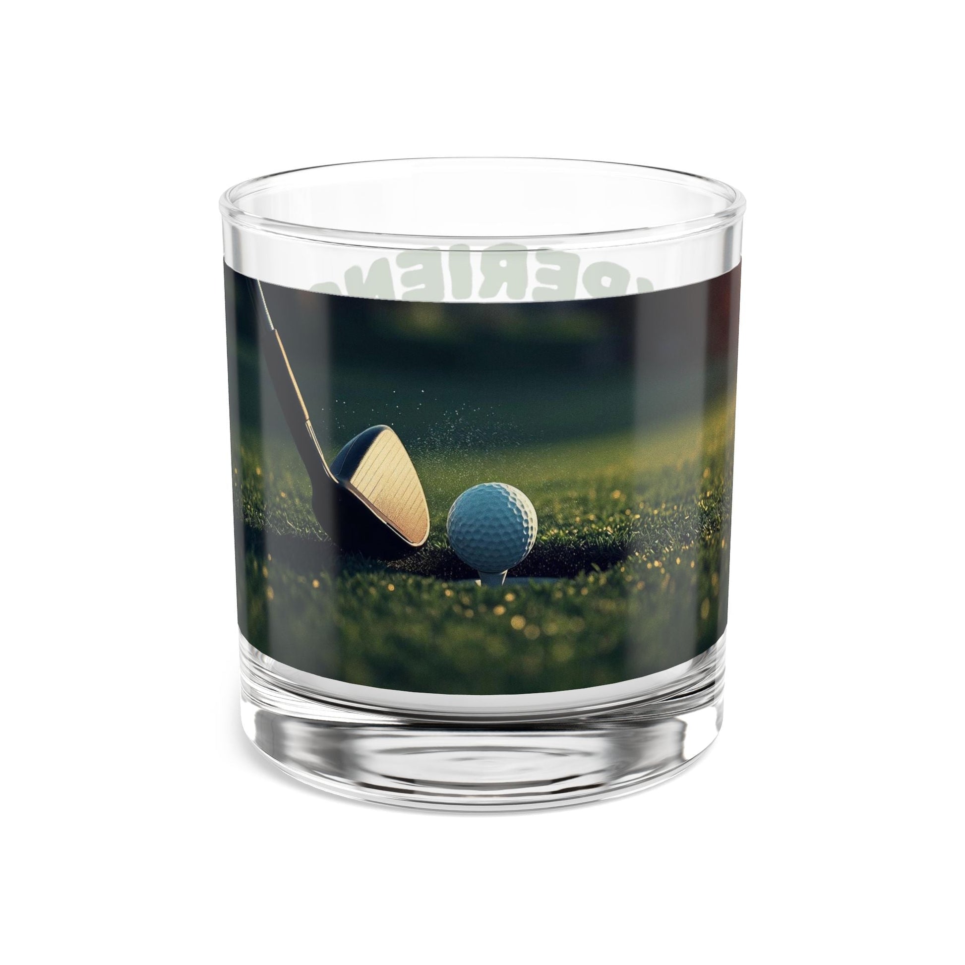 10oz Rocks Glass - Experience the Excellence, Golf Gifts, Sports Bar Decor, Unique Drinks Glass, Ideal Gift - SJM Print Store