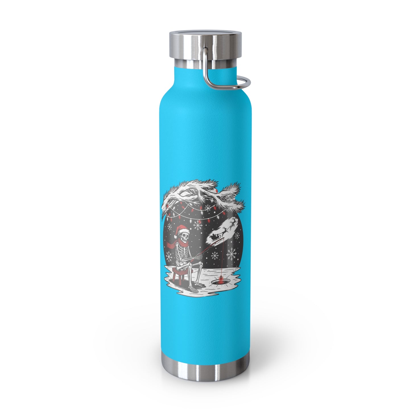 Merry Fishing Christmas Insulated Flask – Festive Fishing Bottle