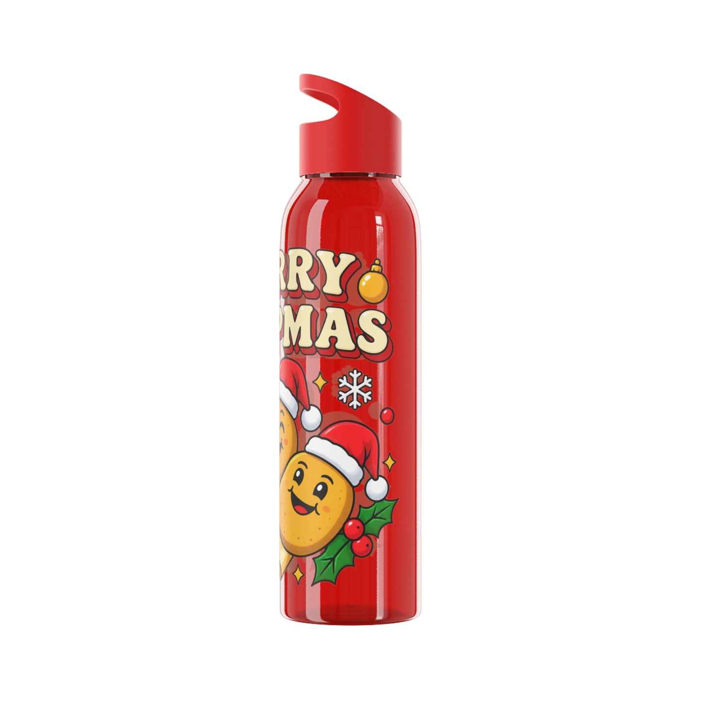 Merry Crispmas Christmas Water Bottle – Festive Drinks Bottle
