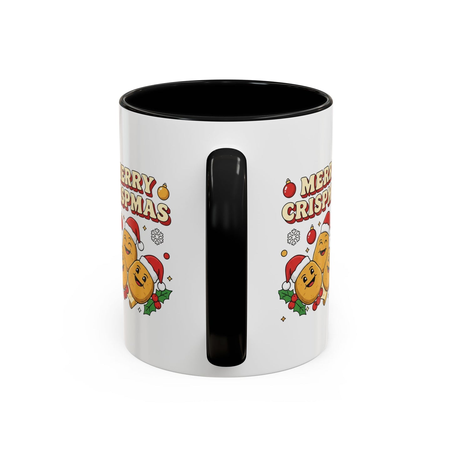 Merry Crispmas Christmas Accent Mug – Funny Festive Mug