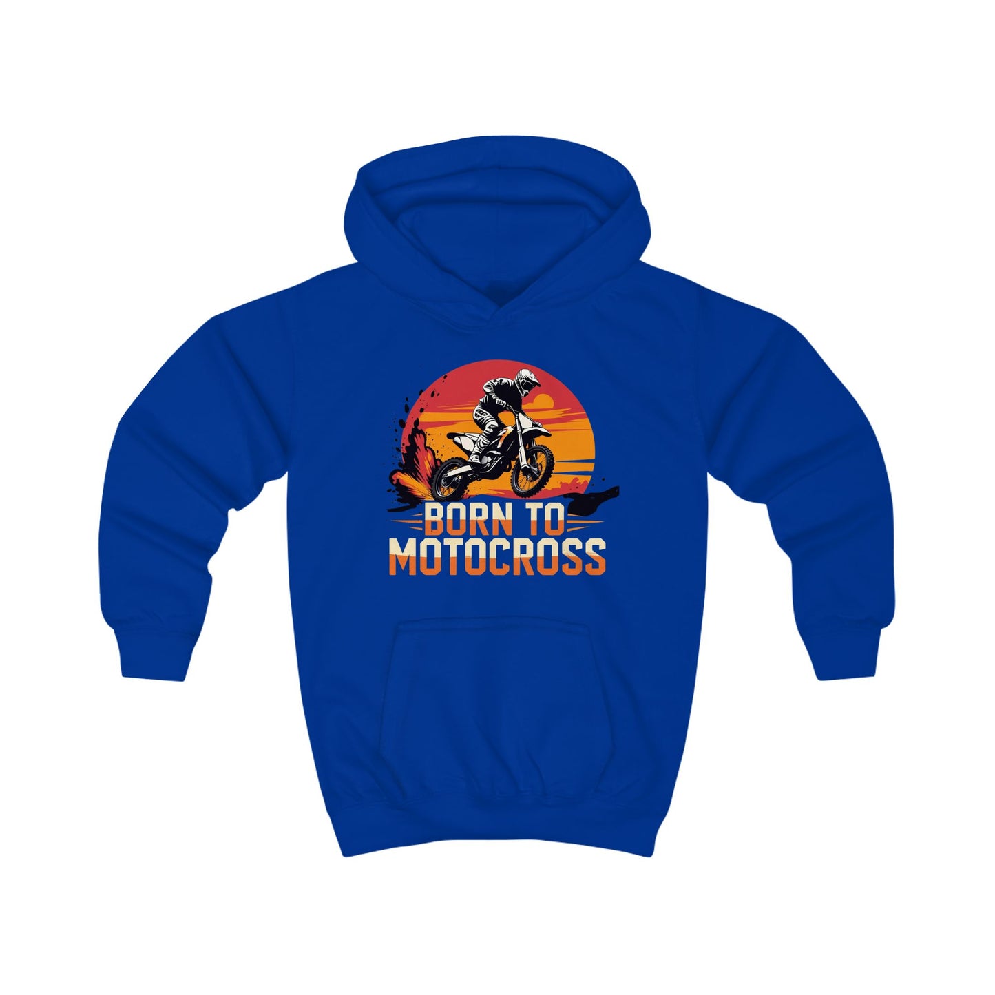 Motocross Kids Hoodie - Born to Motocross - Perfect for Young Riders and supporters