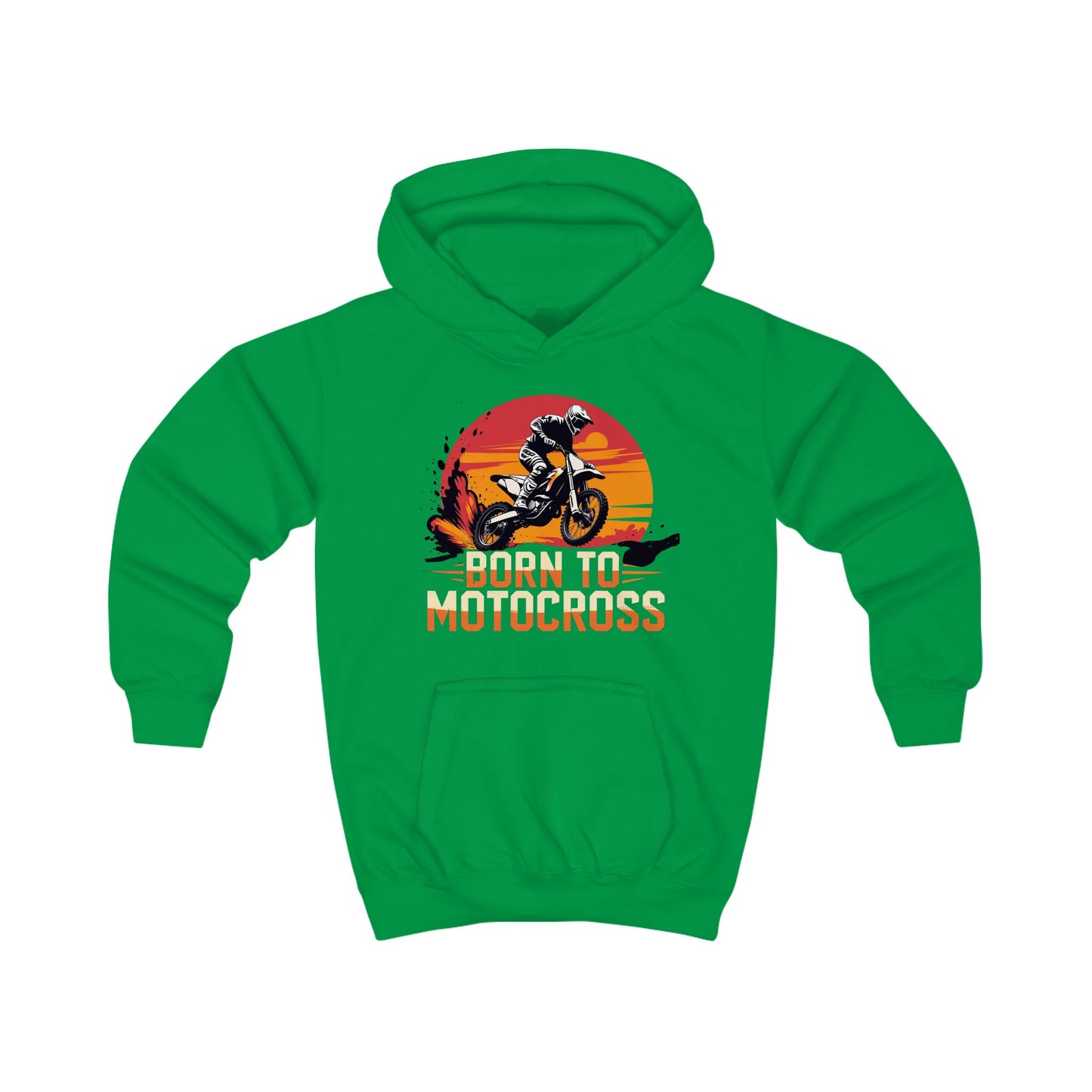Motocross Kids Hoodie - Born to Motocross - Perfect for Young Riders and supporters