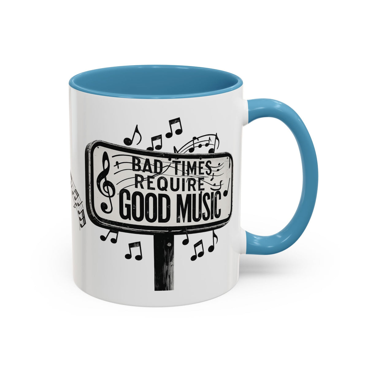 Tasse à café Accent Les mauvais moments exigent de la bonne musique Tasse citation musicale 325 ml