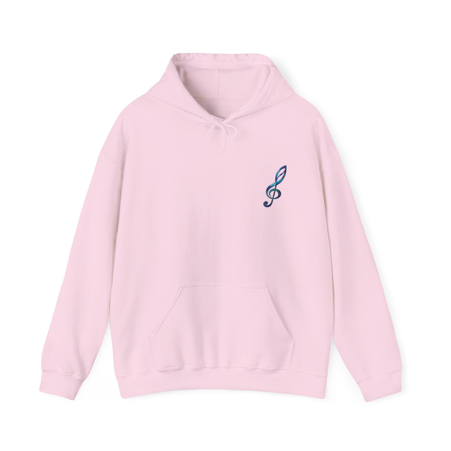 Music Note Hoodie Colorful Treble Clef Graphic Pullover