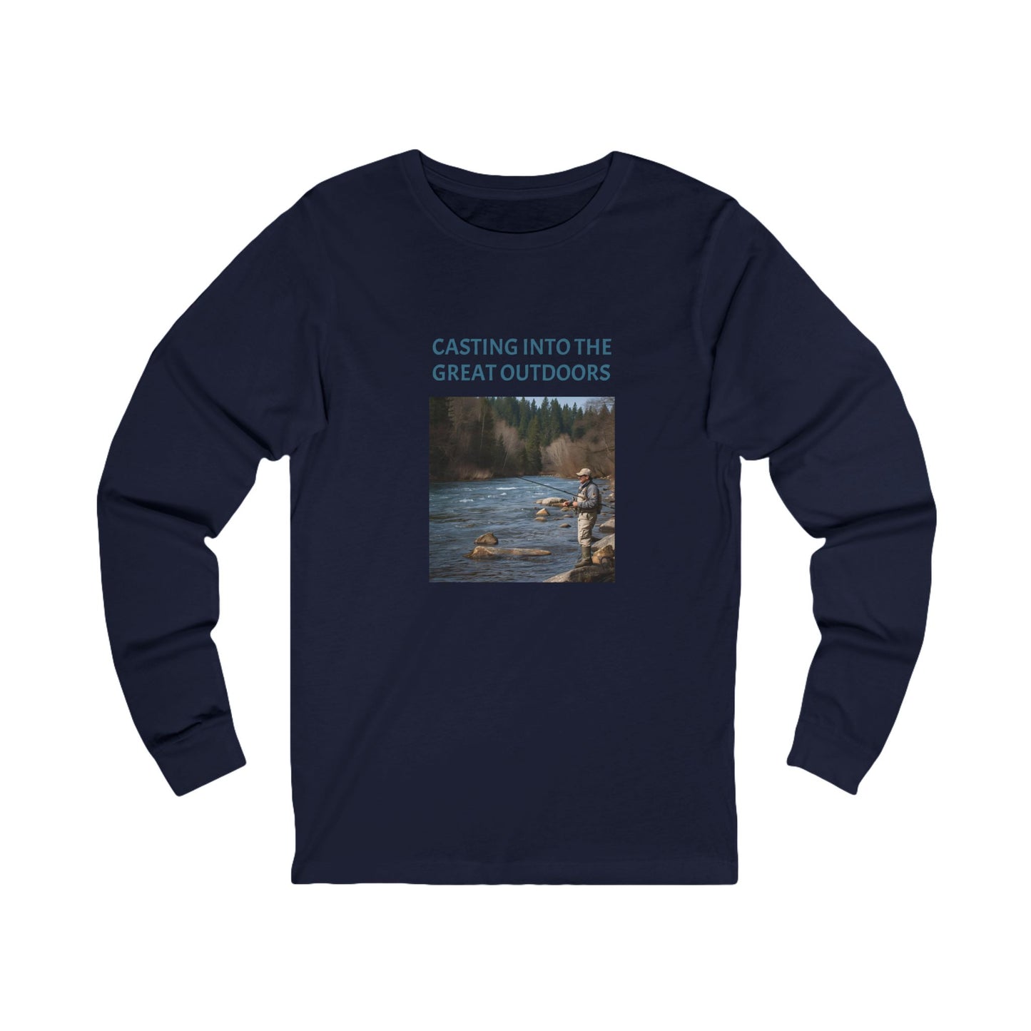 Casting Off, t-shirt manches longues, décontracté, cadeau de pêche