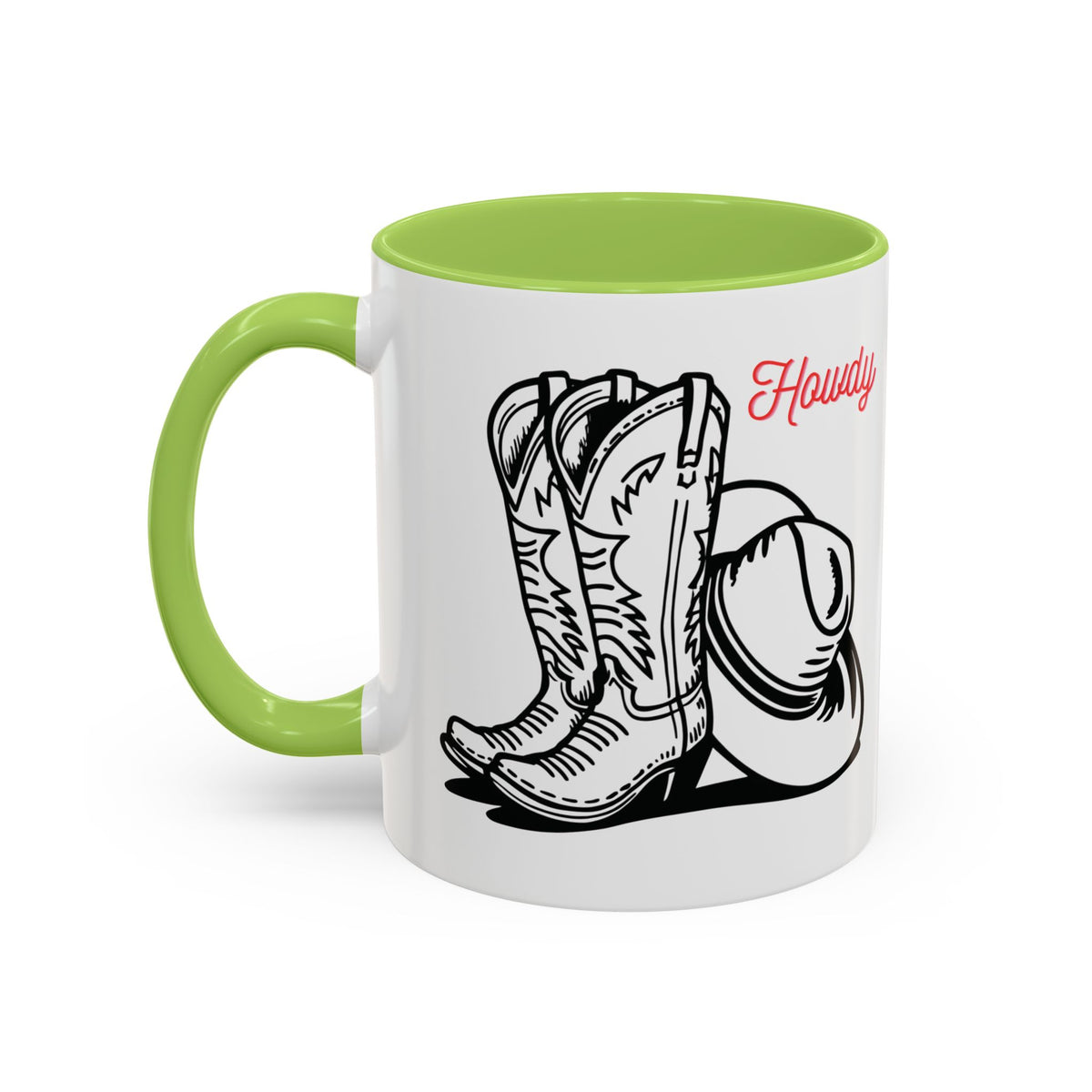 Mug de café chapeau et bottes de cowboy, mug de cowboy rustique, vaisselle de style western, cadeau pour cowgirl, cadeau pour les éleveurs