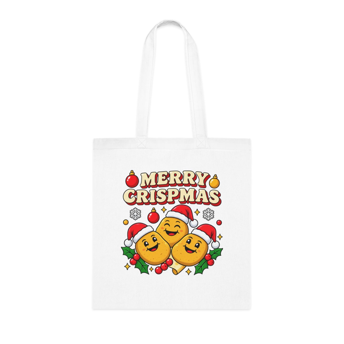 Merry Crispmas Christmas Tote Bag – Funny Festive Shopper