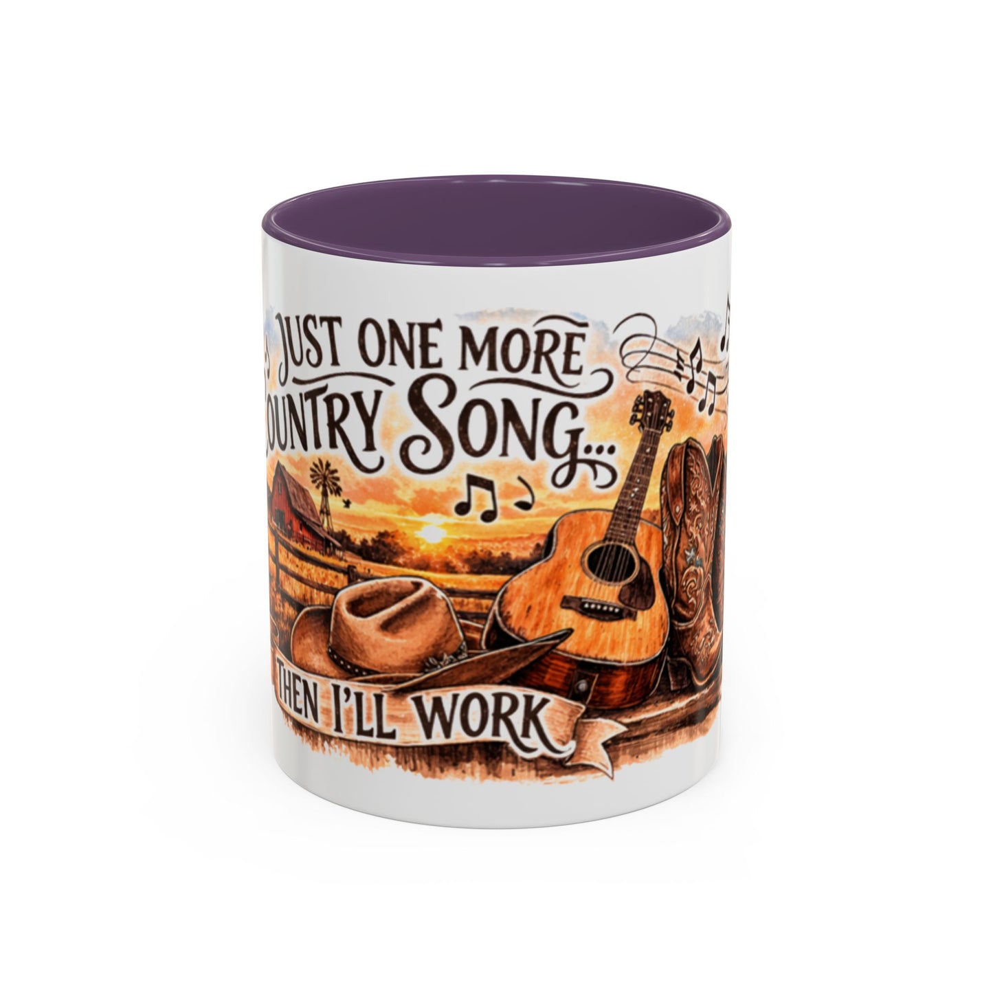 Mug à café country - Mug accent "Juste une autre chanson country" (325 ml)