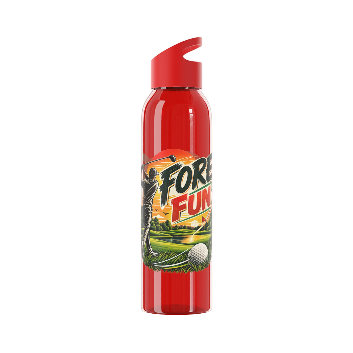 Fore Fun Golf Trinkflasche – Retro-Golfer-Design