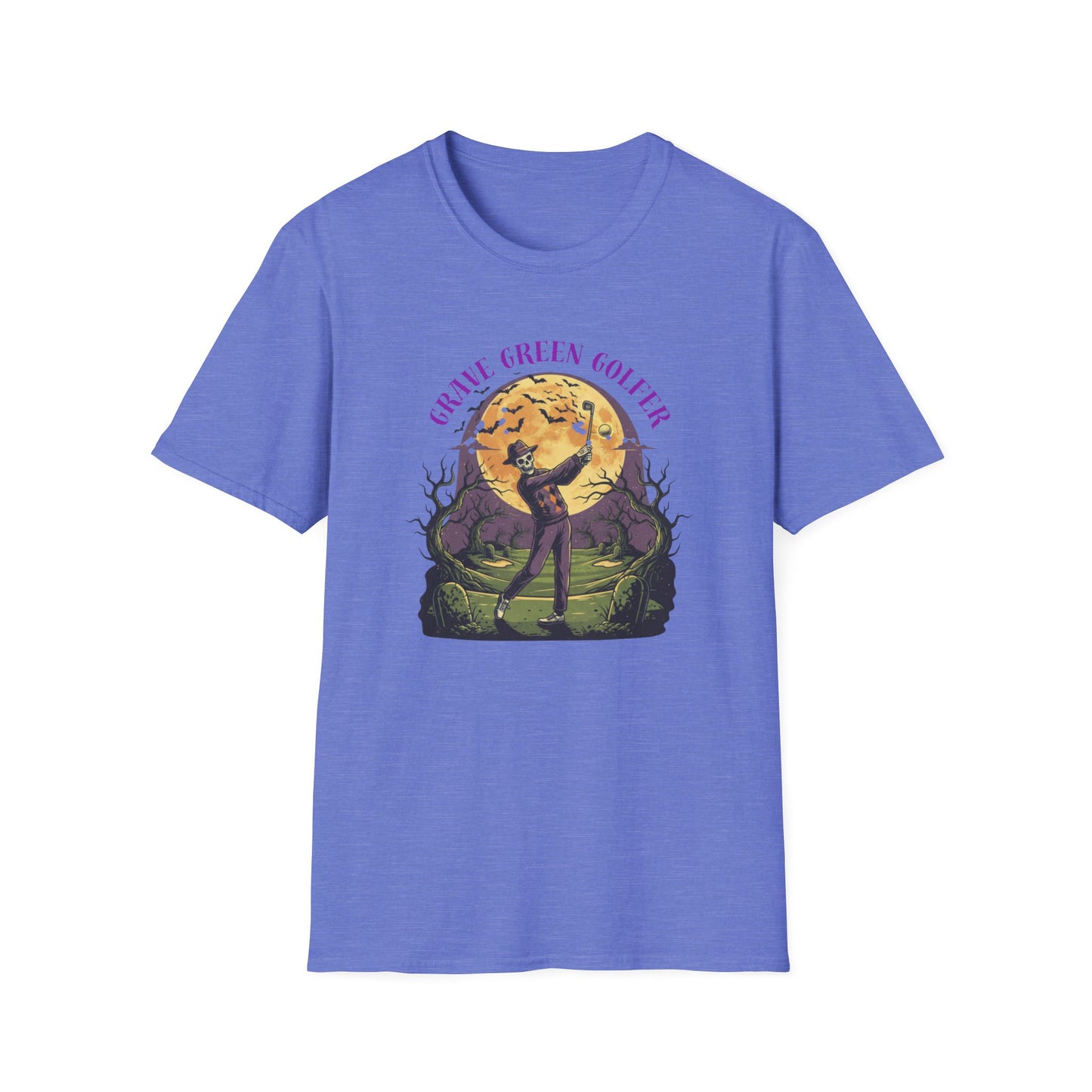 Grave Green Golfer Halloween T-Shirt