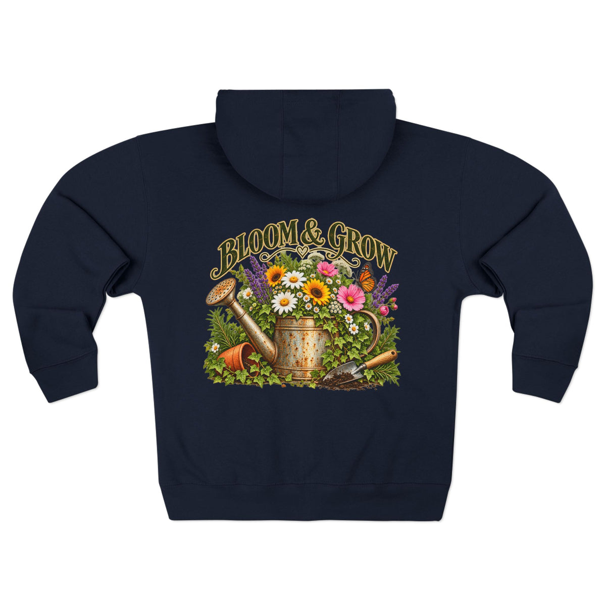 Bloom & Grow Vintage Garden – Zip Hoodie