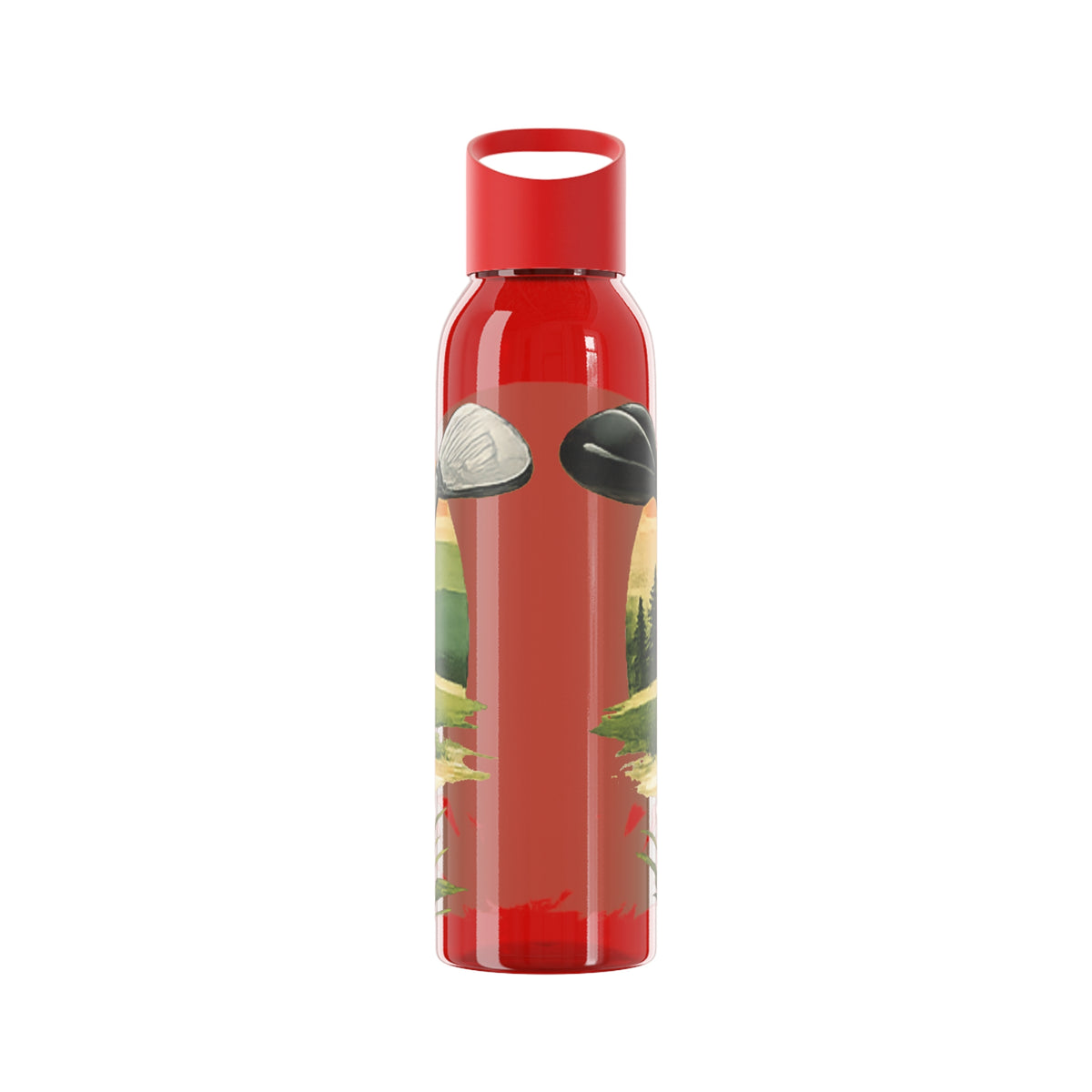 Gourde Golf Pro — Design rétro « Sunset » avec balle et tee de golf
