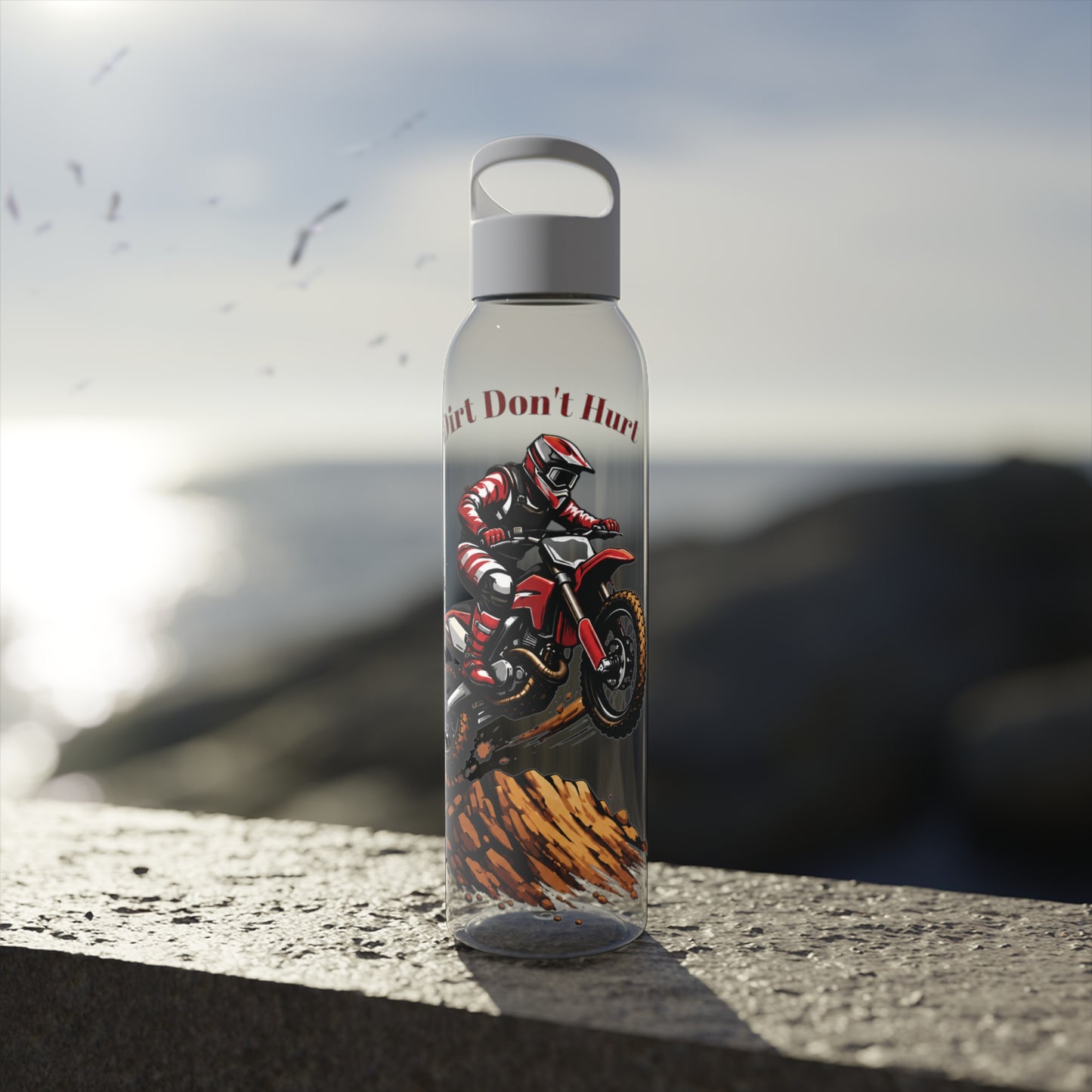 Dirt Don’t Hurt Motocross Water  Bottle